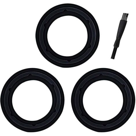 Ensemble de 3 joints d'étanchéité pour joint de lame Monsieur Cuisine Connect,joint de remplacement pour accessoires de robot culinaire Monsieur Cuisine Edition Plus et Smart(avec brosse de nettoyage)
