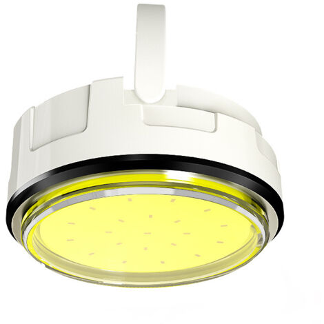 Ensemble de 3 lampes de camping LED  Lampes magnétiques étanches pour tente, rechargeables par USB, idéales pour la randonnée, la pêche et le camping (blanches)