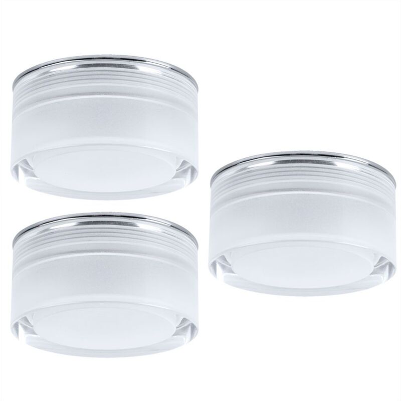 3x led encastrables plafonniers design éclairage de couloir clair Eglo 78702 carton endommagé