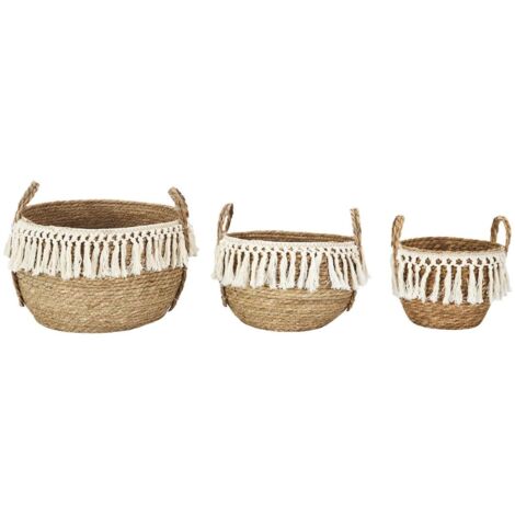 Ensemble de 3 Paniers Tressés Gigognes