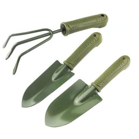 Ensemble de 3 pelles à outils de jardinage, outil de rempotage de jardin avec poignée en plastique, outil de jardin extér