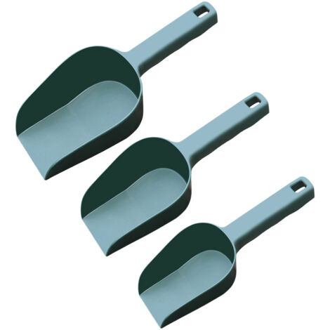 Ensemble de 3 pelles à terre en plastique, pelles de jardin en plastique, pelles à pots de fleurs, pelles à transplanter, pelles à engrais, pelles en métal, petites pelles de jardin