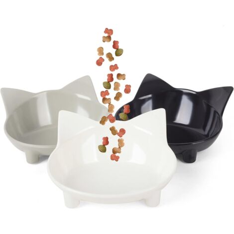 Ensemble de 3 pièces de bol d'eau pour animaux de compagnie multi-usages antidérapant et bol de nourriture pour chat