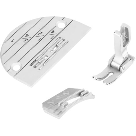 Ensemble de 3 pièces pour machine à coudre professionnelle : Plaque à aiguille, pied-de-biche et accessoires