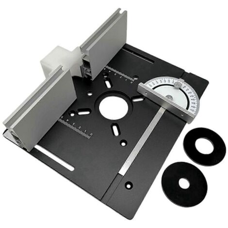 Ensemble de 3 plaques d'insertion pour table de défonceuse, planche à rabattre pour le fraisage du bois