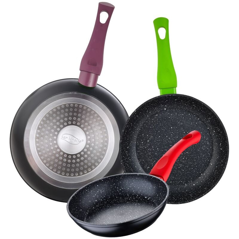 Zanvic - Ensemble de 3 poêles à frire 18/22/26 cm san ignacio collection Jolie