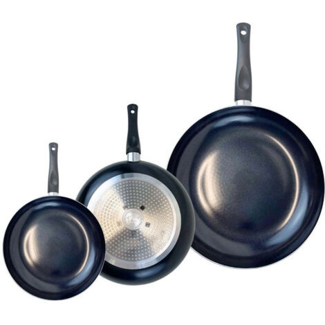 Ensemble de 3 Poêles de cuisson 20, 24 et 32 cm et 4 faitouts 12, 16, 20 et 24 cm Elo Prima Brillant