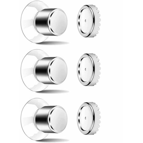 Ensemble de 3 porte-savons magnétiques - Ventouses puissantes, aucun perçage requis, convient aux salles de bains et aux cuisines, aimants en acier inoxydable.