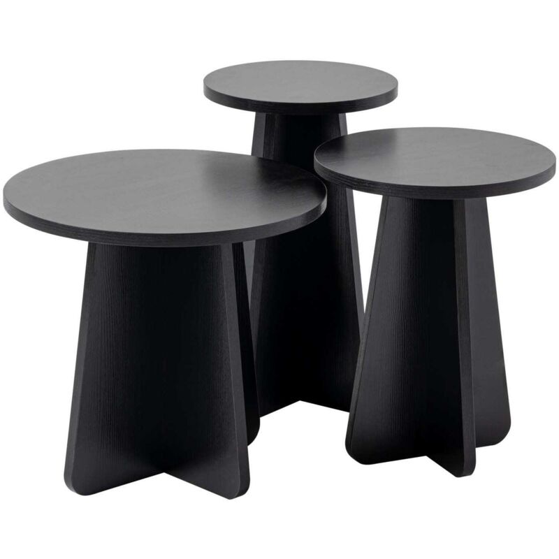 Asir Group Llc - Ensemble de 3 tables gigognes en aggloméré Lume