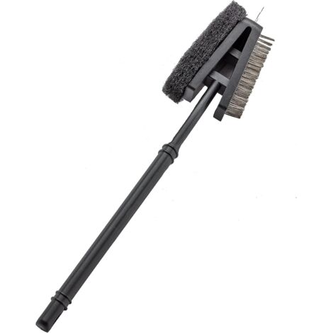 Ensemble de 3 ustensiles de barbecue en acier inoxydable comprenant une pince, une spatule et une fourchette - Accessoires pour barbecue (accessoire brosse - AquaForge)