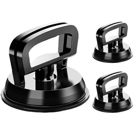 Ensemble de 3 ventouses pour carrosserie de voiture, comprenant 1 grande et 2 petites ventouses, noires