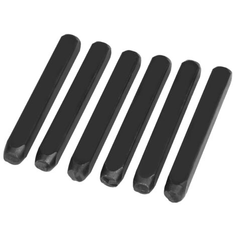 Ensemble de 36 Poinçons Métalliques 5mm pour Gravure de Lettres et Chiffres, Coffret Bois