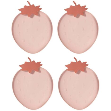 Ensemble de 4 assiettes à fruits décoratives pour la maison, le salon ou pour servir de plateau à bonbons et à en-cas.