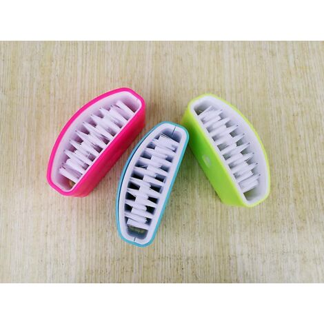 Ensemble de 4 brosses de nettoyage d'évier à ventouse détachables bleues