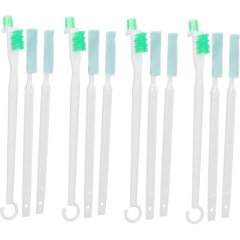 Ensemble de 4 brosses de nettoyage pour petites bouteilles et théières, éponges à récurer pour les interstices des couvercles, outils de cuisine