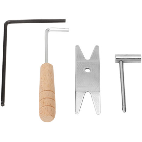 Ensemble de 4 Clés à Chêne pour Guitare - Outils de Réparation Luthier avec Douilles et Boutons Haute Résistance