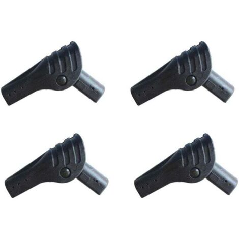 Ensemble de 4 connecteurs de tente pliables, accessoires de camping, connecteurs de poteau de tente portables en plastique, poteau de support DIY pour auvent de tente extérieure, diamètre intérieur de