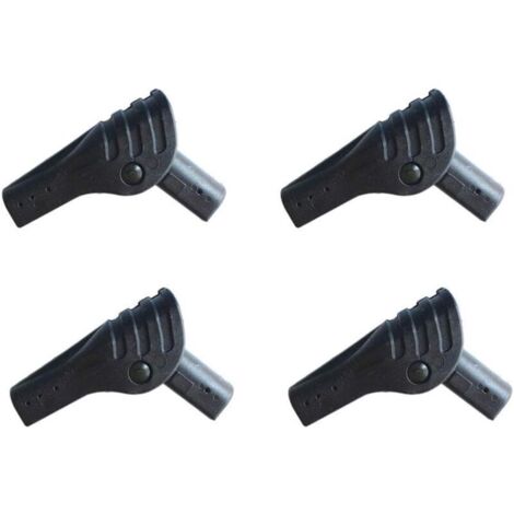 Ensemble de 4 connecteurs de tente pliables, accessoires de camping, connecteurs de poteau de tente portables en plastique, poteau de support DIY pour auvent de tente extérieure, diamètre intérieur de