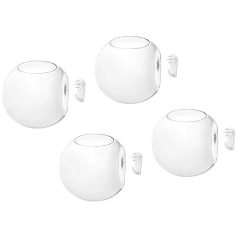 Ensemble de 4 jardinières de fenêtre, pots de fleurs gris foncé