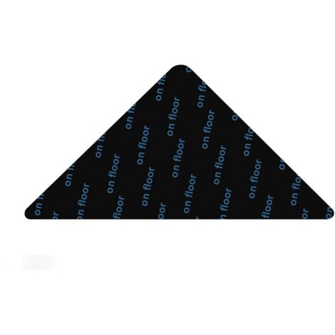 Ensemble de 4 morceaux de Ruban adhésif anti-dérapant pour Tapis, Triangle, Réutilisable, Noir