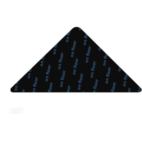 Ensemble de 4 morceaux de Ruban adhésif anti-dérapant pour Tapis, Triangle, Réutilisable, Noir