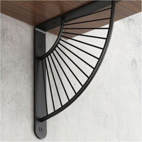 Ensemble de 4 petits supports décoratifs pour étagères flottantes en laiton, hei, 25 cm, pour décoration murale