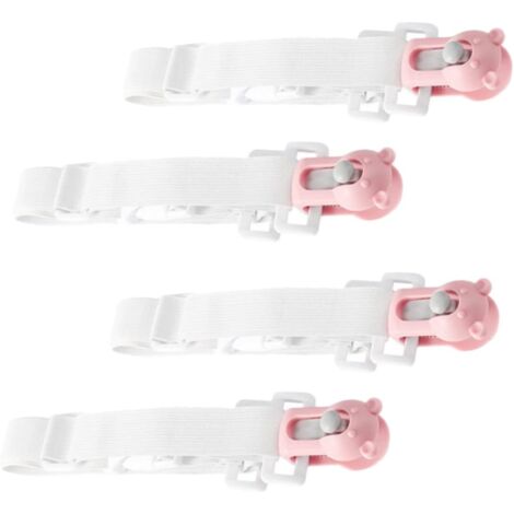 Ensemble de 4 pièces comprenant des attaches pour couette, des draps pour lit bébé, des pinces pour couette et du linge de lit pour enfants.
