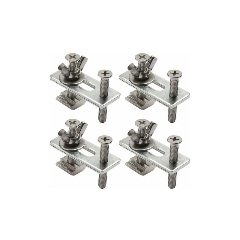 SNQ - Ensemble de 4 pinces en t pour machine à graver Fixation de platine M6 Table Top Fraiseuse et machine à graver