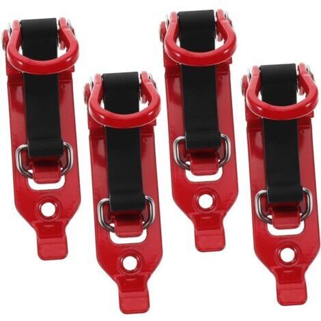 Ensemble de 4 porte-pelles, galerie de toit, accessoires pour camions destinés aux équipements et outils des pompiers, fixations universelles en zinc