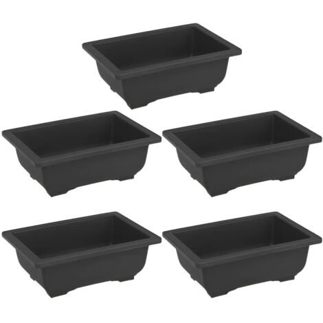 Ensemble de 4 pots de fleurs avec chaîne et base décorative