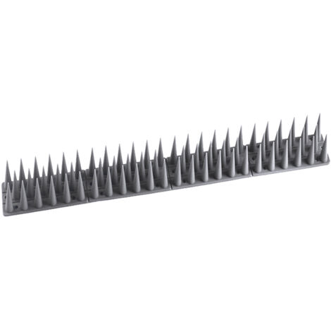 Ensemble de 4 Protections Antioiseaux en Plastique Gris 45cm pour Balcon Jardin-KZQ