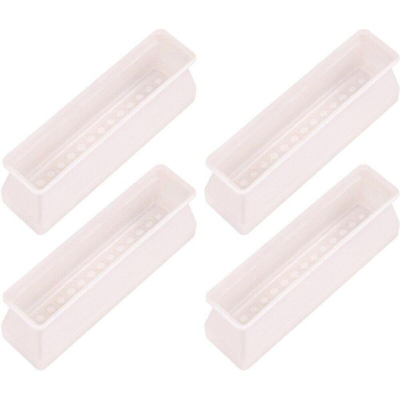 Ensemble de 4 protections rectangulaires en silicone pour pieds de chaises et de meubles, protections pour pieds de table contre les rayures