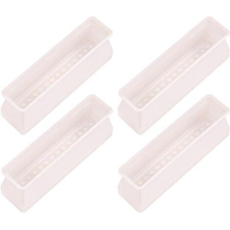Ensemble de 4 protections rectangulaires en silicone pour pieds de chaises et de meubles, protections pour pieds de table contre les rayures
