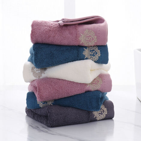 Ensemble de 4 serviettes en fibre de bambou de 34 x 75 cm, disponibles en 4 couleurs.