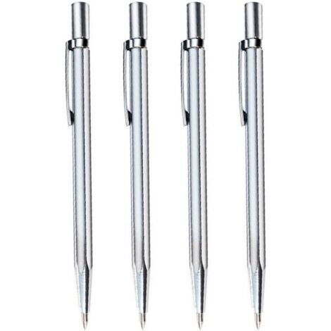 Ensemble de 4 stylos à pointe en carbure de tungstène pour la gravure sur acier inoxydable, céramique et verre.