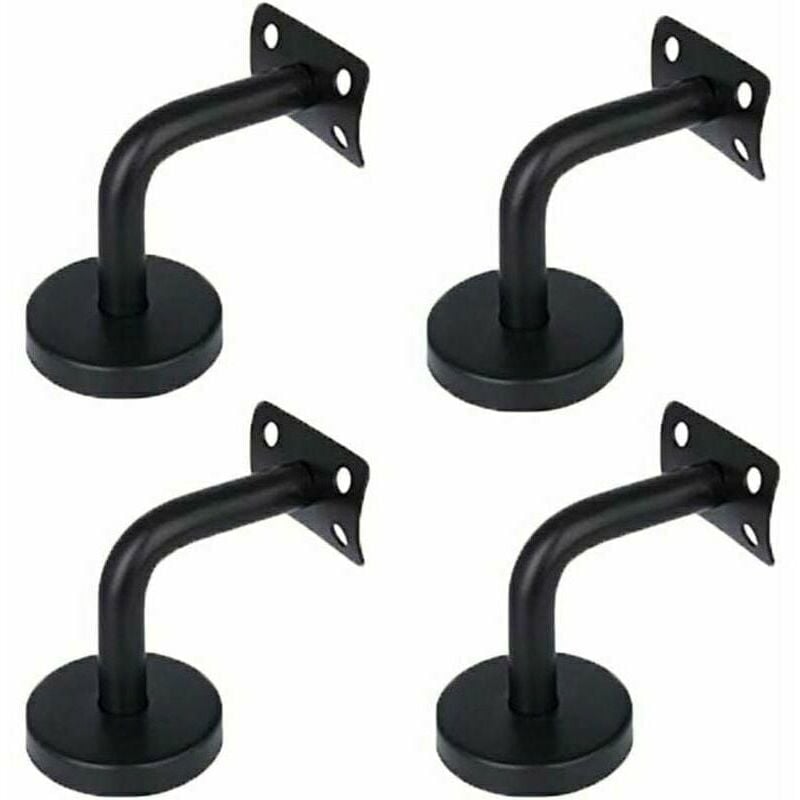 Ikodm - Ensemble de 4 supports de main courante en acier inoxydable, conçus pour supporter les mains courantes murales dans les couloirs, les