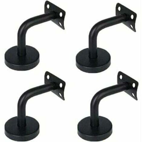 Ensemble de 4 supports de main courante en acier inoxydable, conçus pour supporter les mains courantes murales dans les couloirs, les escaliers et les lofts intéris.