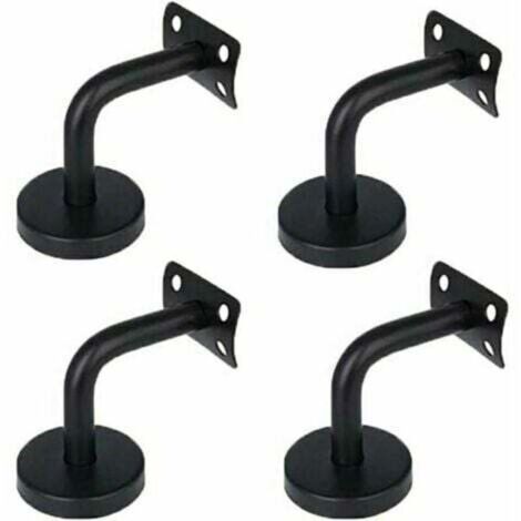 Ensemble de 4 supports de main courante en acier inoxydable, conçus pour supporter les mains courantes murales dans les couloirs, les escaliers et les lofts intéris.