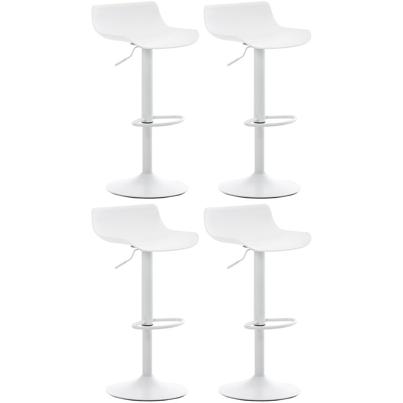 Ensemble de 4 tabourets de bar Aveiro Bianco