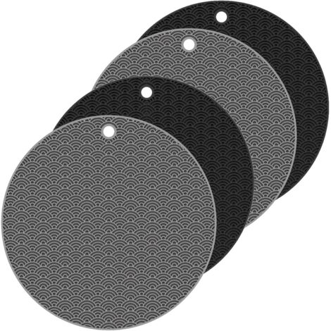 Ensemble de 4 tapis en silicone résistant à la chaleur, protections pour table et support