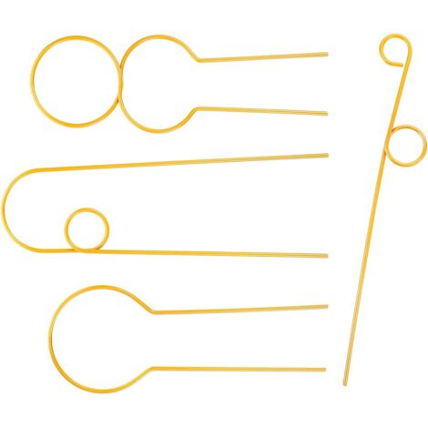 Ensemble de 4 treillis métalliques pour plantes grimpantes d'intérieur en pot