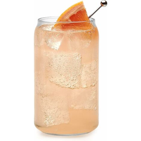Ensemble De 4 Verres À Boire - Gobelets En Verre En Forme De Vase, Verres À Bière De 400 Ml, Gobelets, Verres À Cocktail, Verres À Whisky, Verres À Café Glacé