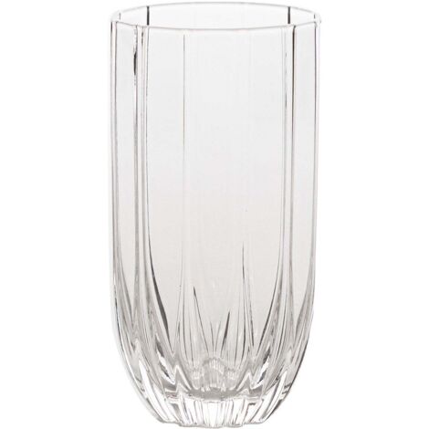 Ensemble de 4 Verres à Highball Margherita en Verre Soufflé à la Main Transparent, Capacité 40 cl, Design Élégant pour Cocktails et Boissons Raffinées