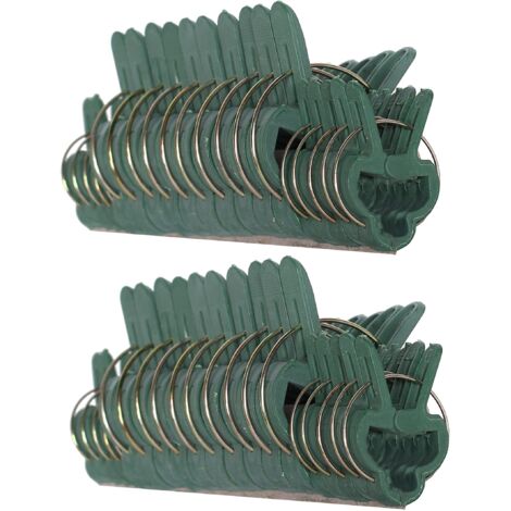 Ensemble de 40 serre-joints à levier pour jardin, outils pour soutenir ou redresser les tiges, les chaumes et les vignes, serre-joints de taille 20 chacun