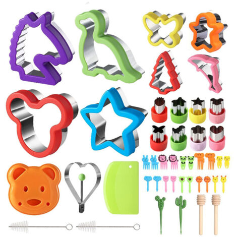 Ensemble de 45 emporte-pièces en acier inoxydable, formes variées pour pâtisserie