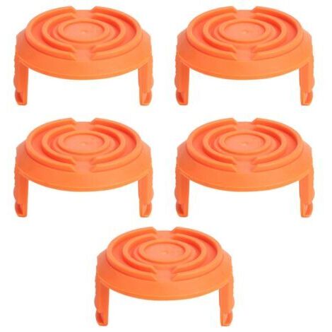 Ensemble de 5 Cache-Bobines pour Tondeuse Bordure Compatible Worx WA0010 -