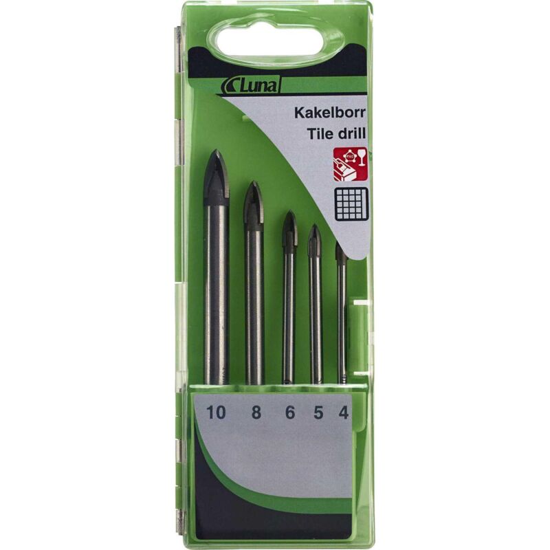 Ensemble de 5 forets à carrelage Luna à 4 lames