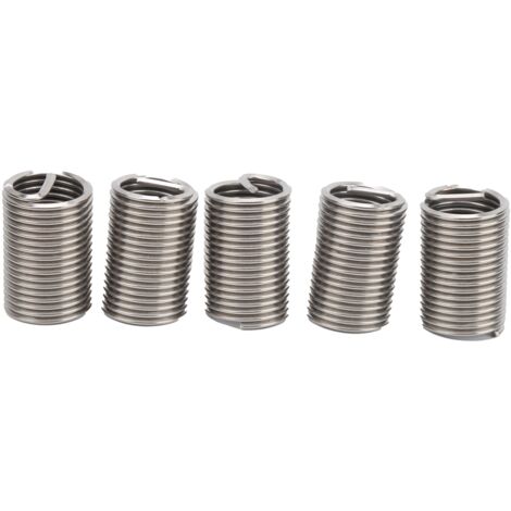 Ensemble de 5 inserts filetés M20x2.5x2.5D en SUS304 pour réparation et protection de filetage