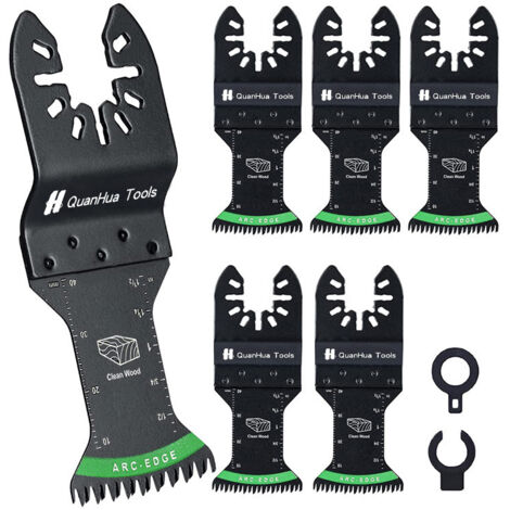 Ensemble de 5 lames de scie multifonctions, accessoires pour scie oscillante multifonctions