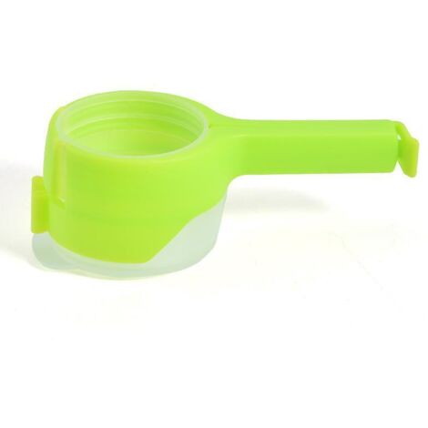 Ensemble de 5 outils de cuisine et ménagers verts pour fermer et sceller le plastique